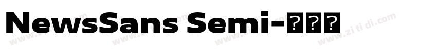 NewsSans Semi字体转换